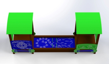 Teminis vaikų žaidimų edukacinis įrenginys Traukinukas TukTuk (8)
