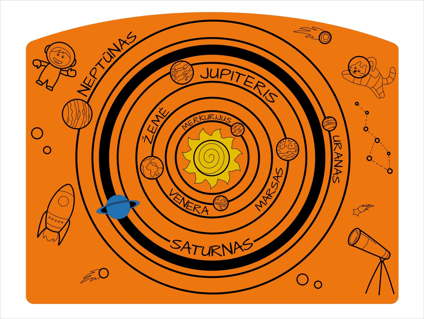 Edukaciniai žaidimai Saulės sistema (1)