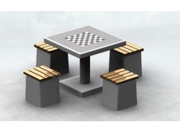 Betoninis šachmatų stalas