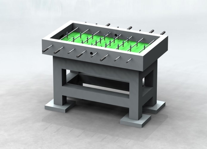 Betoninis lauko futbolo stalas