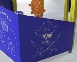 Vaikų žaidimų kompleksas Piratų laivas (4)