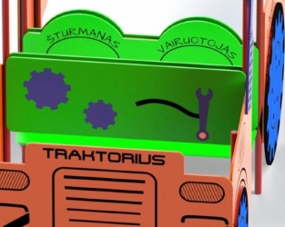 Teminis vaikų žaidimų įrenginys Traktorius (2)